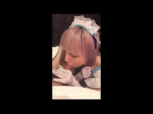 ❤️ Japanski idol [mayuka], kostim francuske služavke, 1. dio, pušenje i drkanje losionom ️❌ Prekrasni porno kod nas ❌